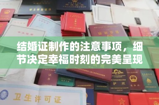 梓官结婚证制作的注意事项，细节决定幸福时刻的完美呈现